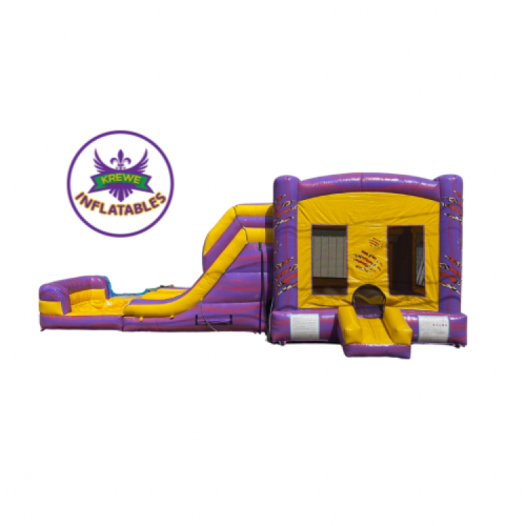Tiger Combo Dual Lane Bounce House Krewe Inflatables LLC Covington LA
