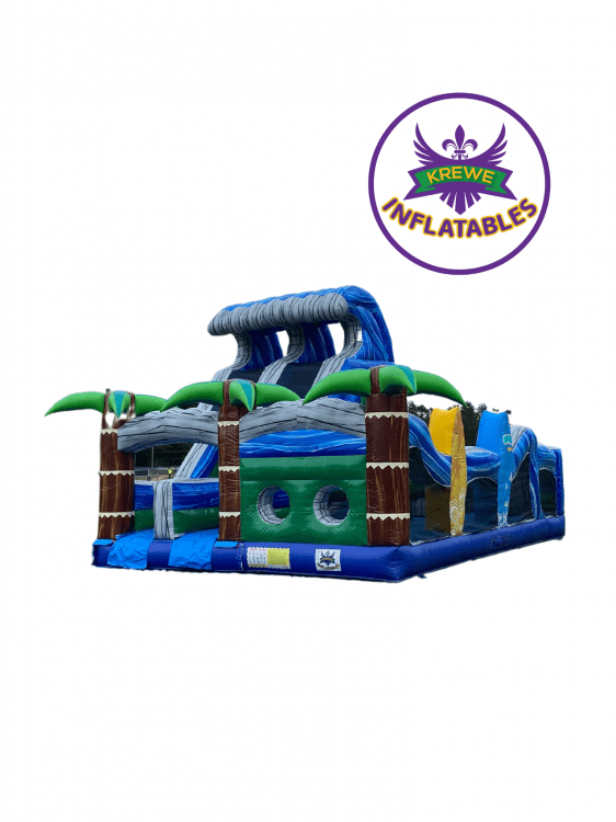 Tropical Obstacle Course Wet/Dry Waterslide