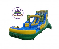 17 FT Green Tiki Waterslide