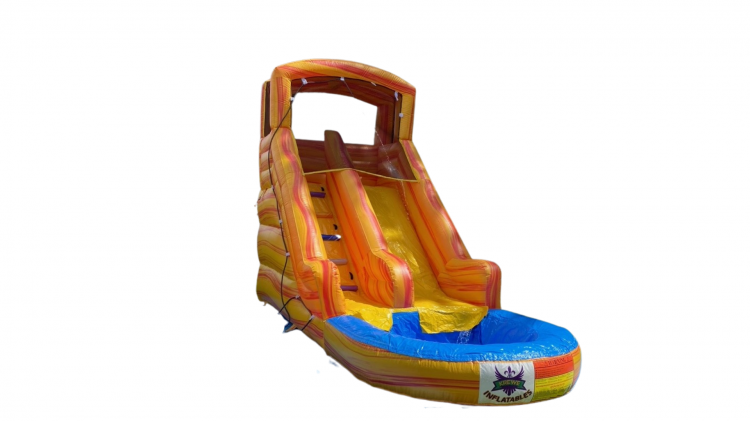 15 FT Fire Toddler Slide
