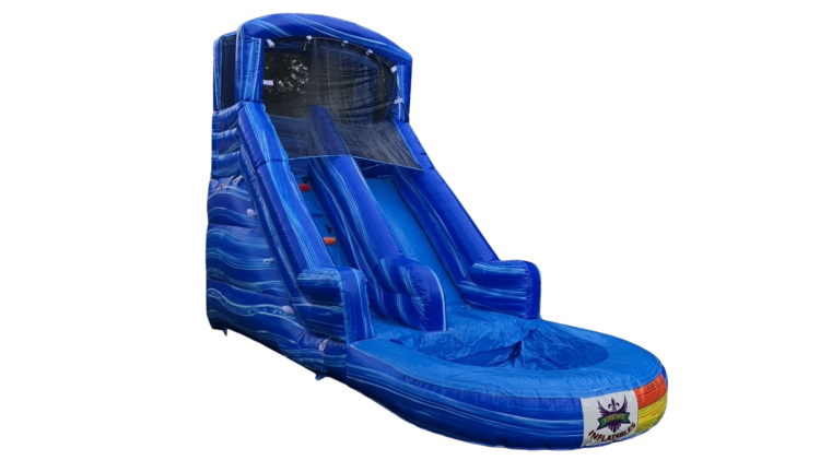 15 FT Blue Toddler Slide