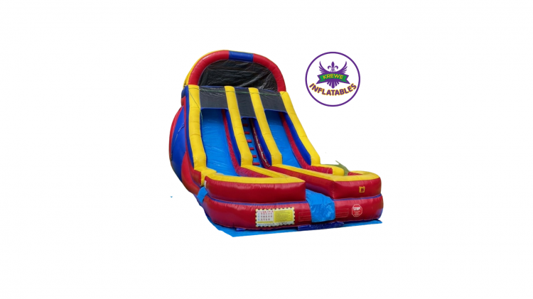 18 FT Fast Splash Dual Lane Waterslide