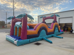 IMG 9281 1768351005 40 FT Pink Palm Racer Obstacle Course (Dry or Wet)