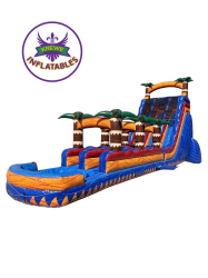 24 FT Tropic Thunder Dual Lane Waterslide