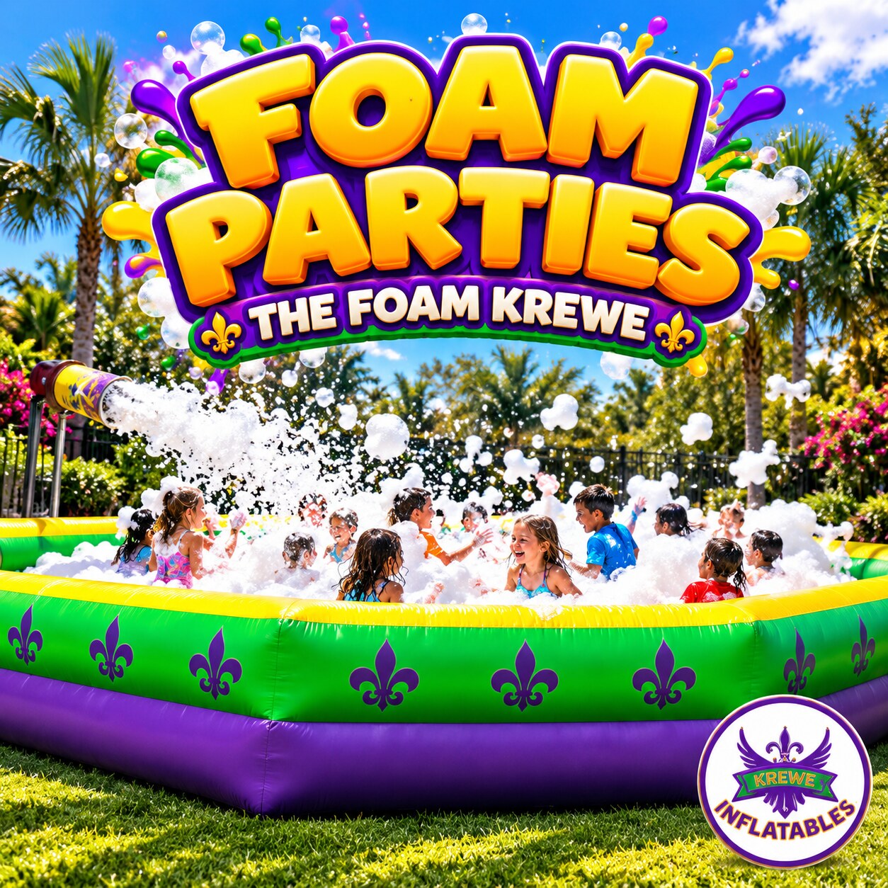 Foam Parties from Krewe Inflatables