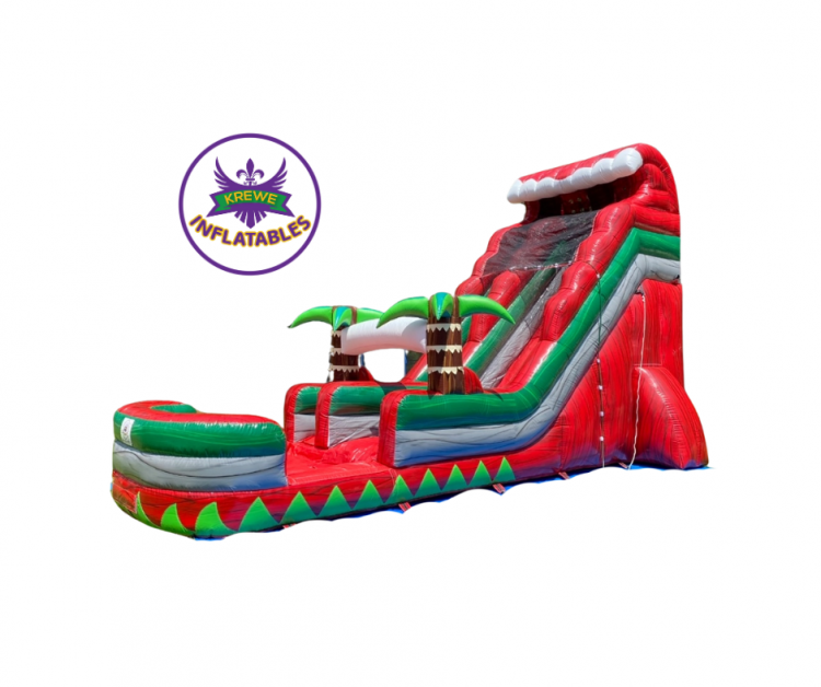 20 FT Red Tropical Waterslide