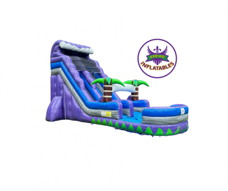 20 FT Purple Tropical Waterslide