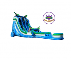 22 FT Blue Monster Tropical Waterslide